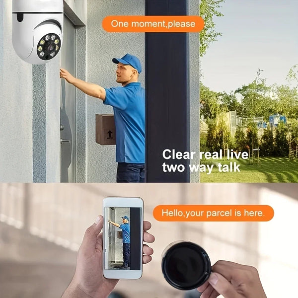Smart WiFi Light Bulb Camera