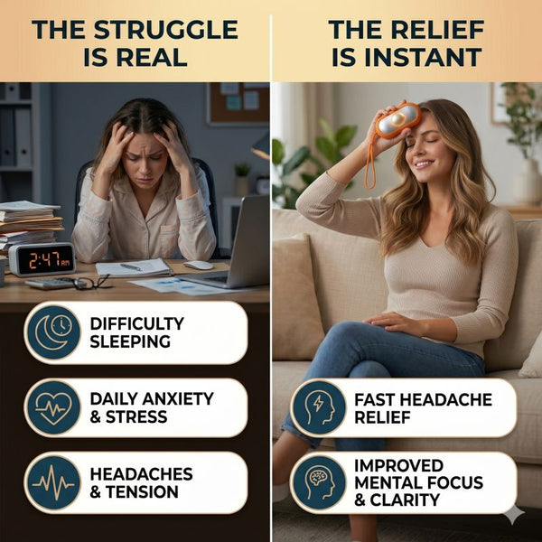 CalmPulse Sleep Focus Relief Massager