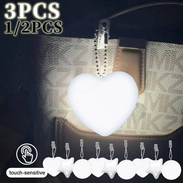 Heart Glow Purse Charm