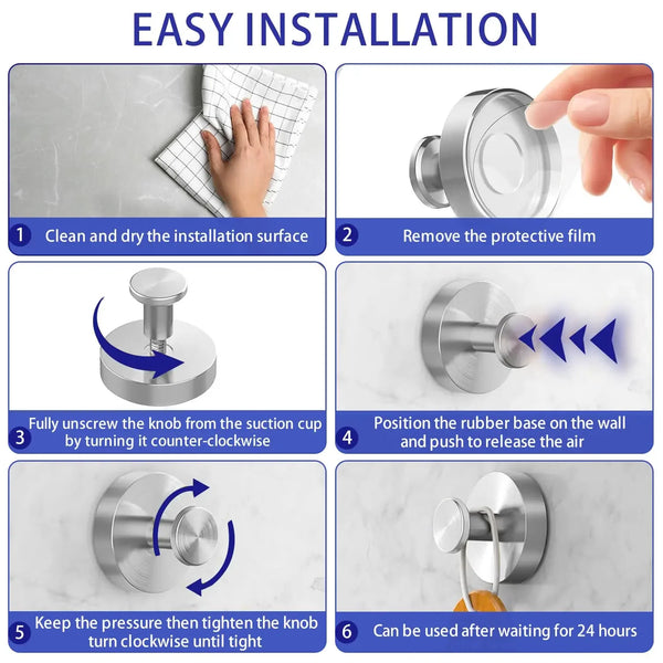 Easy Stick Wall Hooks