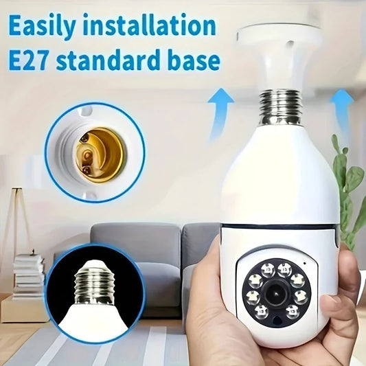 Smart WiFi Light Bulb Camera