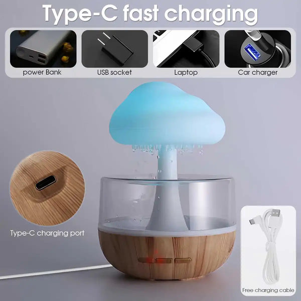 Colorful Cloud Humidifier Lamp