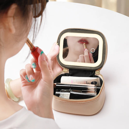 GlowBeam Travel Makeup Bag