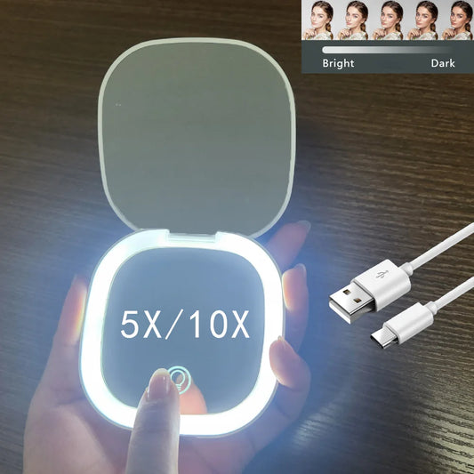 Pocket LED Makeup Mirror